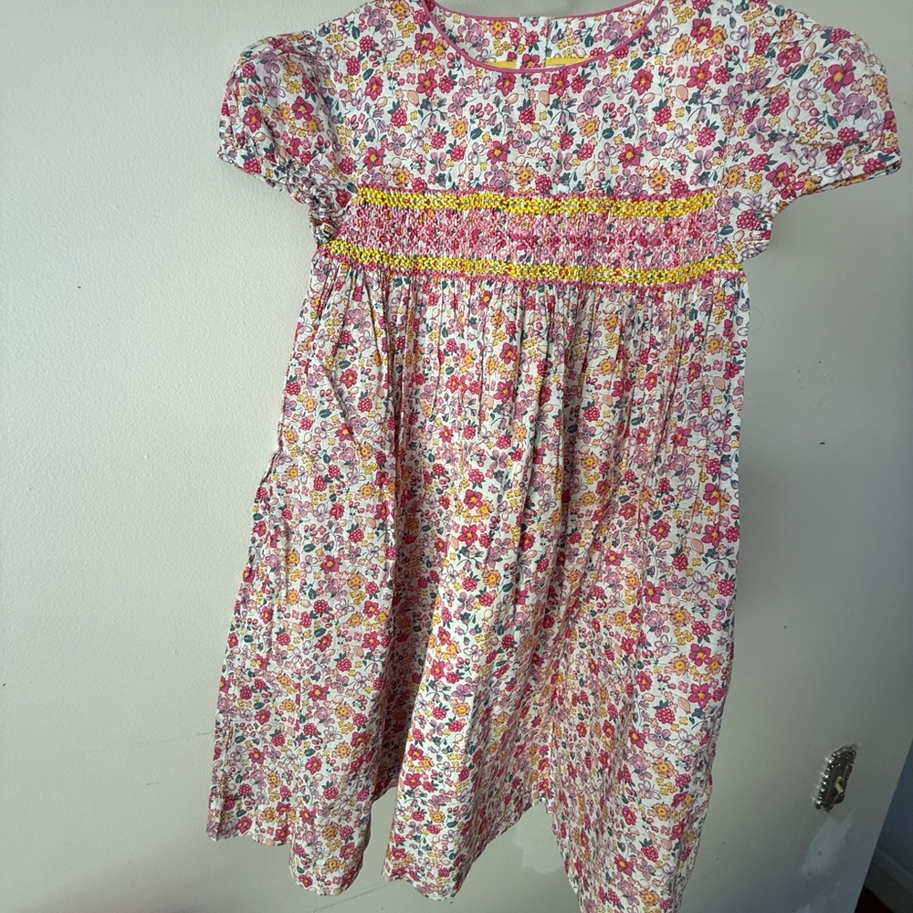Mini Boden Multicolor Floral Kids Dress